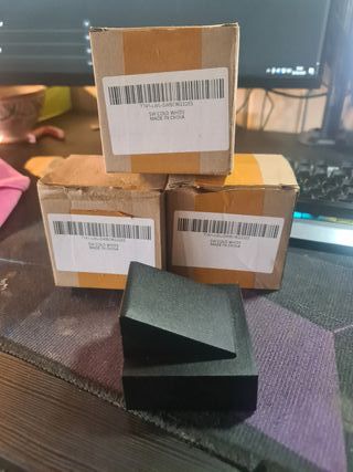 3 Apliques Pared Hierro Negro 5W