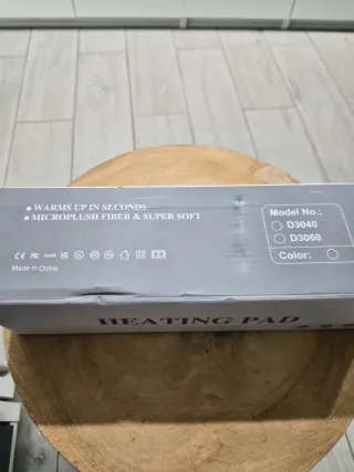 Manta Eléctrica Calefactora Gris