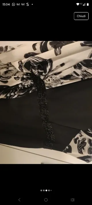Abito elegante nero e bianco