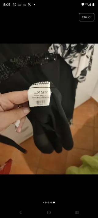 Abito elegante nero e bianco