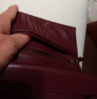 Portafoglio The Bridge in pelle bordeaux