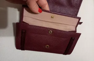 Portafoglio The Bridge in pelle bordeaux