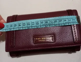Portafoglio The Bridge in pelle bordeaux