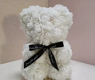 Osito de flores inmortales San Valentín