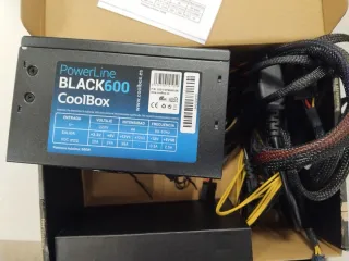 Fuente Alimentación CoolBox Black600 600W