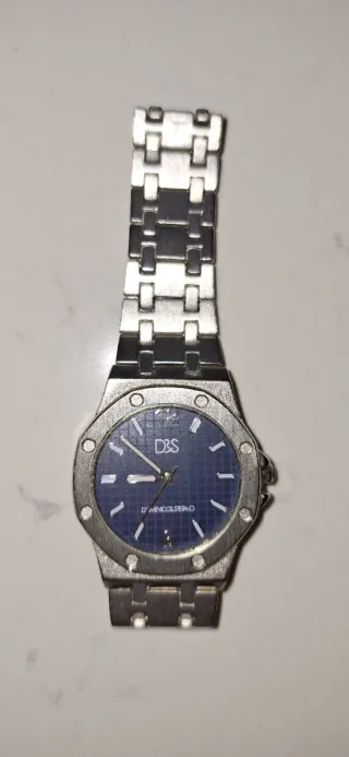 Reloj Azul y Plateado