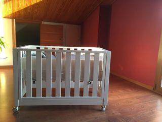 Cuna colecho blanca