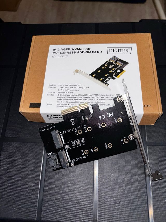 Adaptador M.2 NGFF/NVMe a PCI Express DIGITUS