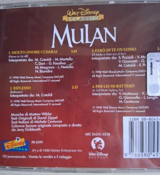 CD Musical Disney Mulan - Le più belle canzoni