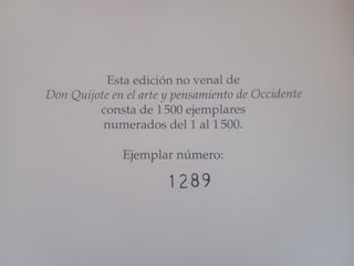 Libro "DON QUIJOTE EN EL ARTE DE OCCIDENTE"