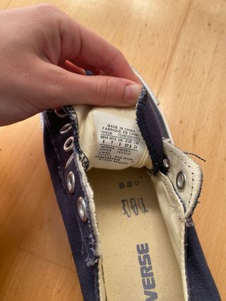 Converse All Star Azul sin cordones