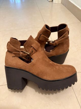 Botines plataforma Carmel marrones