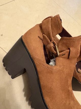 Botines plataforma Carmel marrones