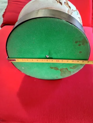 Lampada vintage ceramica e metallo