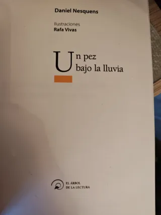 Un pez bajo la lluvia