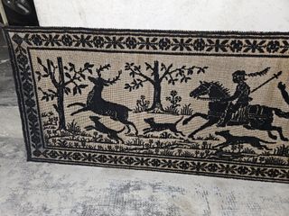 Antico arazzo sardo fatto a mano