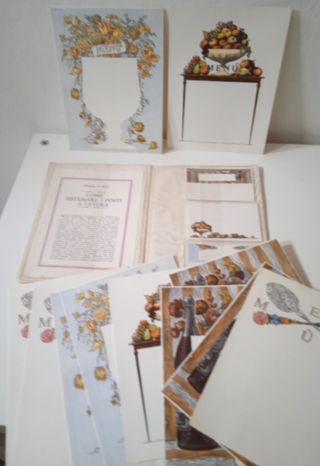 Set Carte Menù Vintage Anni '60