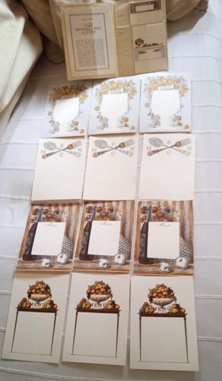 Set Carte Menù Vintage Anni '60