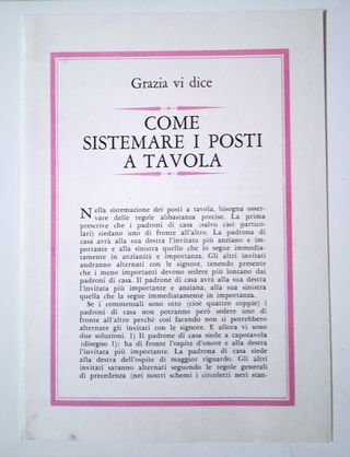 Set Carte Menù Vintage Anni '60