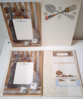 Set Carte Menù Vintage Anni '60