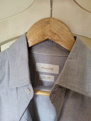 Camisa Massimo Dutti Gris Talla M