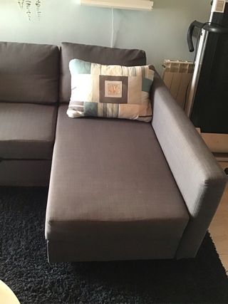 Sofá Cama Gris Tela modelo FRIHETEN