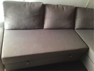 Sofá Cama Gris Tela modelo FRIHETEN