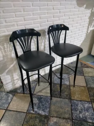 Taburetes Thonet Imbottiti Neri