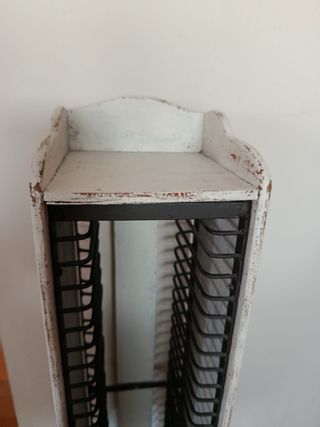Mueble CD Madera y Metal Envejecido