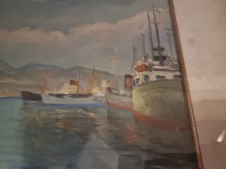 Quadro Porto Savona firmato Delle E.Piane