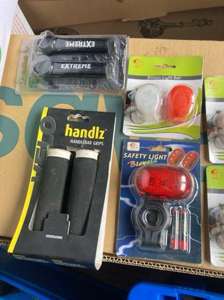 Lote recambios bicicleta: frenos y discos