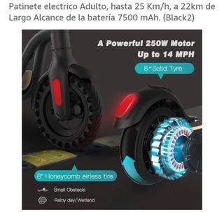 Patinete Eléctrico Negro
