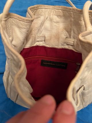 Borsetta Martina Caponi pelle bianca