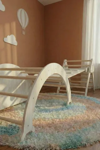 Gimnasio Montessori 3 en 1 de Madera pikler Nuevo