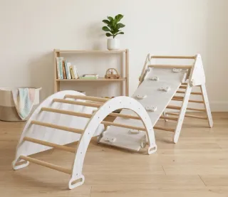 Parque de juego infantil Motricidad Pikler 3 en 1