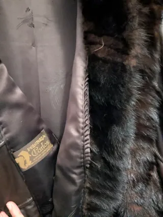 Cazadora Piel y Pelo Marrón