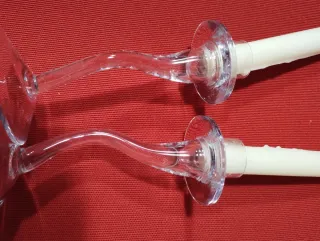 Set 2 Portacandele in Vetro