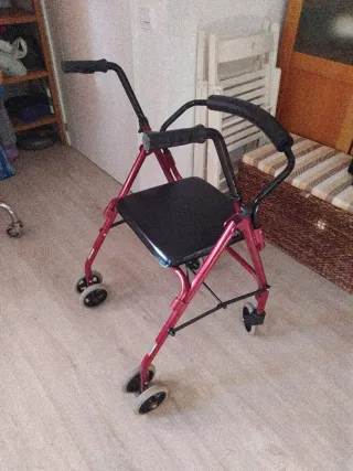 Andador para mayores con asiento + BASTÓN / REGALO