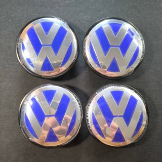 TAPABUJES VW 65mm AZUL EMBLEMA LLANTAS VOLKSWAGEN