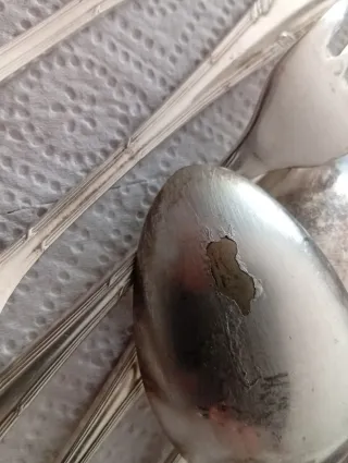 Lote cubiertos chapados plata