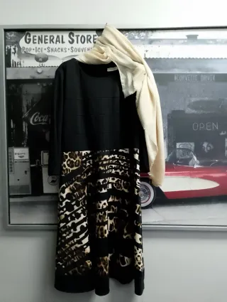 Vestito donna fantasia leopardata