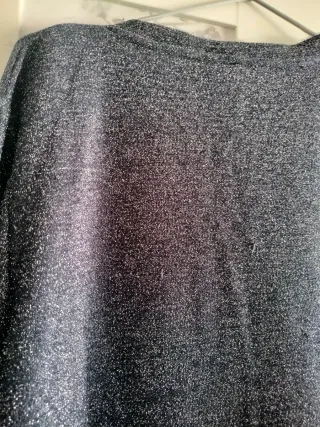 Vestido fiesta azul    plateado talla 44