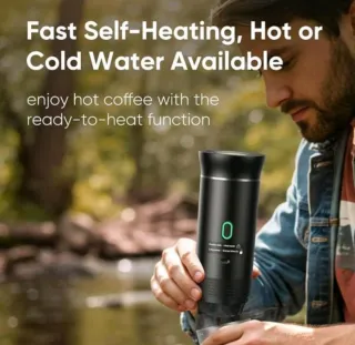 Cafetera Expresso Portátil Gris Metalizado Nueva