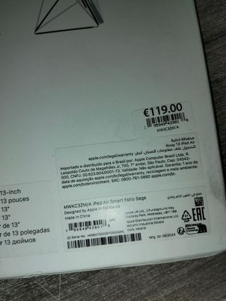 Apple Funda Smart Folio para el iPad Air de 13 pulgadas (M3) - Verde salvia