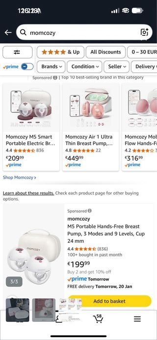 Momcozy Extractor Leche Materna - Como Nuevo