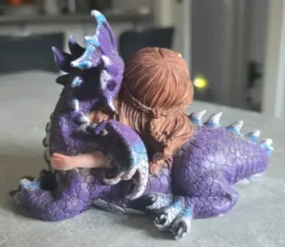 Figura Hada y Dragón