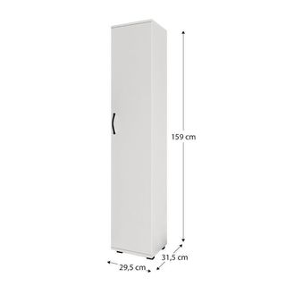 Armario Catterhouse Atenas 160 Blanco 1 Puerta