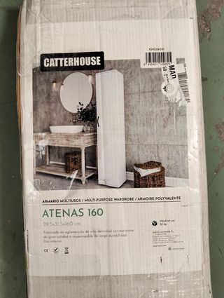 Armario Catterhouse Atenas 160 Blanco 1 Puerta