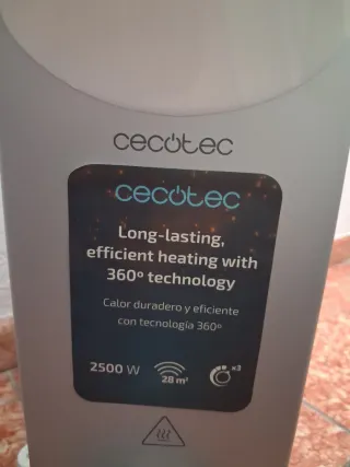 Radiador eléctrico blanco