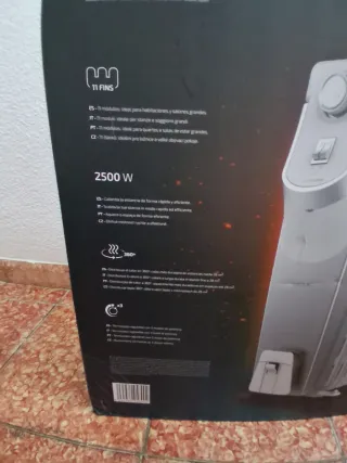 Radiador eléctrico blanco